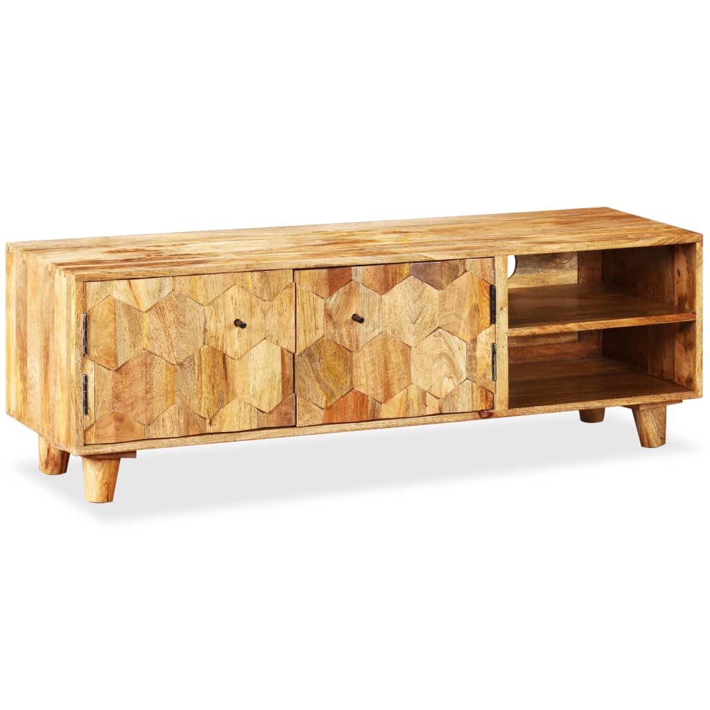 vidaXL Szafka pod telewizor z litego drewna mango, 118x35x40 cm