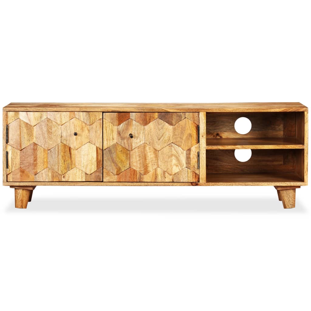 vidaXL Szafka pod telewizor z litego drewna mango, 118x35x40 cm