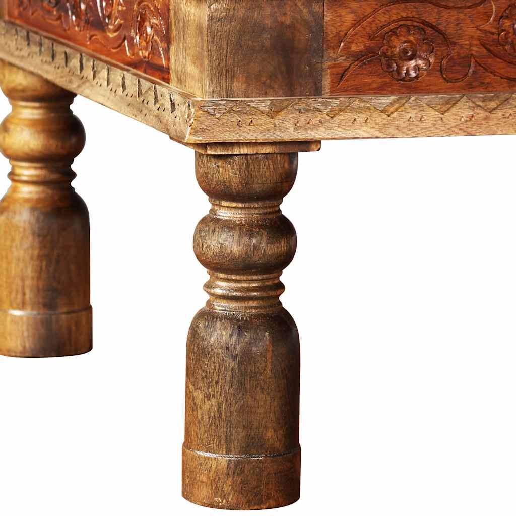 vidaXL Stolik kawowy z litego drewna akacjowego i mango, 110x60x38 cm