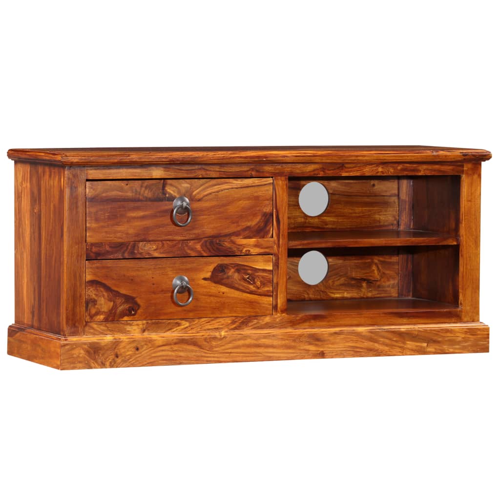 vidaXL Szafka pod telewizor, lite drewno akacjowe, 90 x 30 x 40 cm