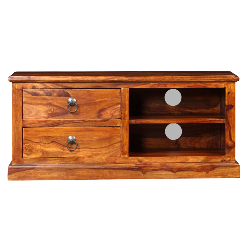 vidaXL Szafka pod telewizor, lite drewno akacjowe, 90 x 30 x 40 cm