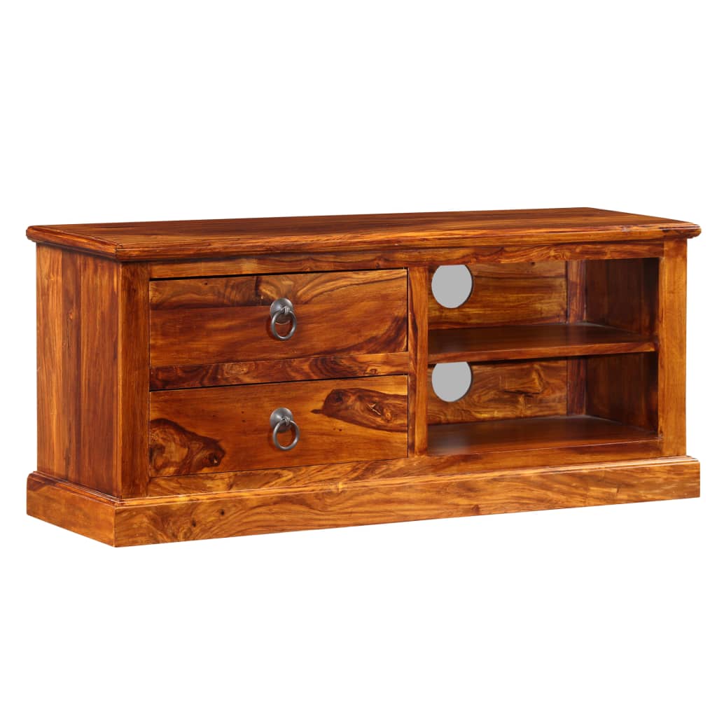 vidaXL Szafka pod telewizor, lite drewno akacjowe, 90 x 30 x 40 cm