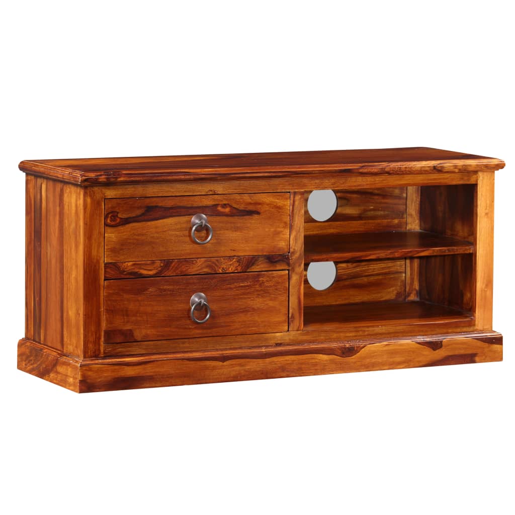 vidaXL Szafka pod telewizor, lite drewno akacjowe, 90 x 30 x 40 cm