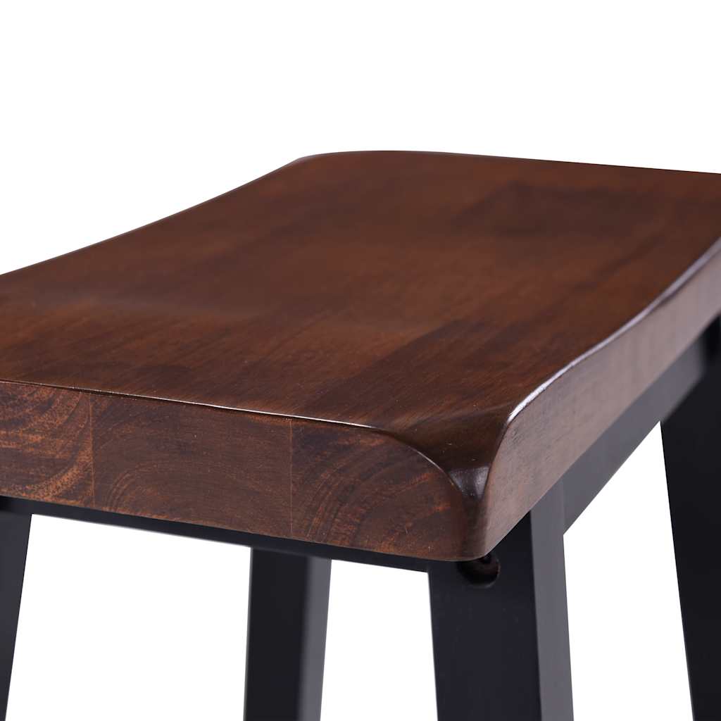 vidaXL Zestaw barowy, 3 szt., MDF, czarny