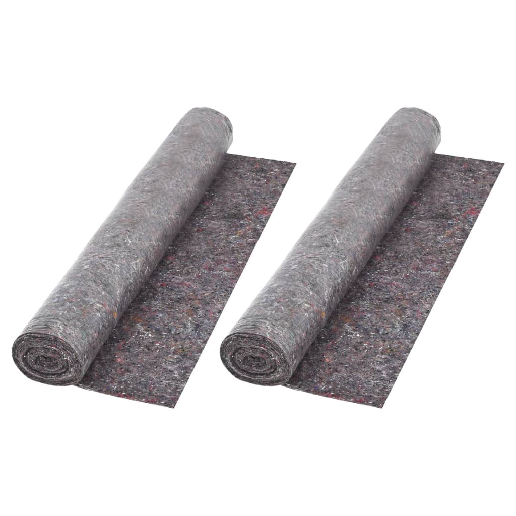 vidaXL Filcowe maty malarskie, 2 szt., 50 m, 180 g/m², szare
