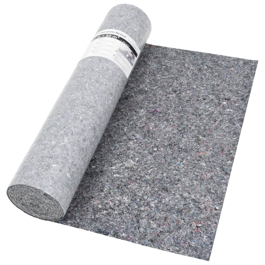 vidaXL Filcowe maty malarskie, 2 szt., 50 m, 280 g/m², szare
