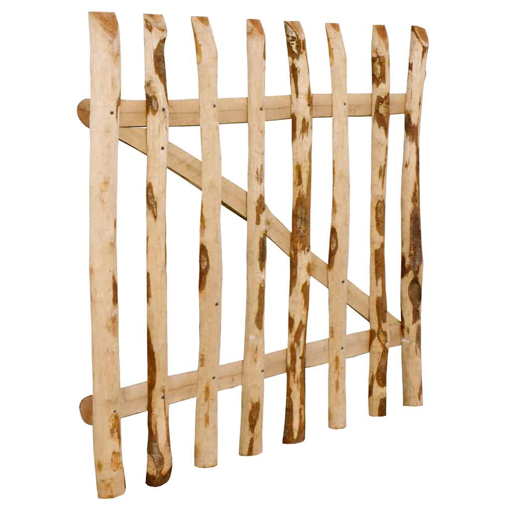 vidaXL Drewniana furtka, leszczyna, 100x90 cm