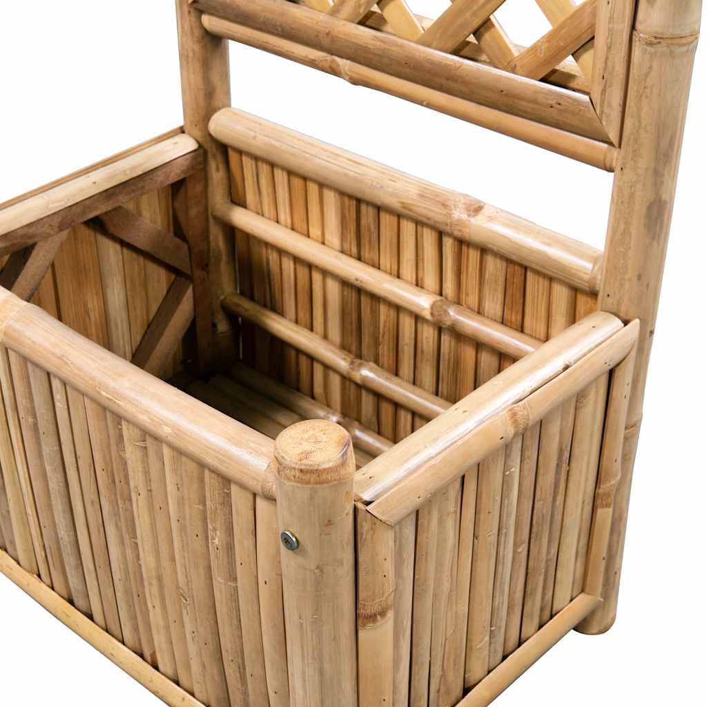 vidaXL Podwyższona donica ogrodowa z kratką, bambus, 40 cm