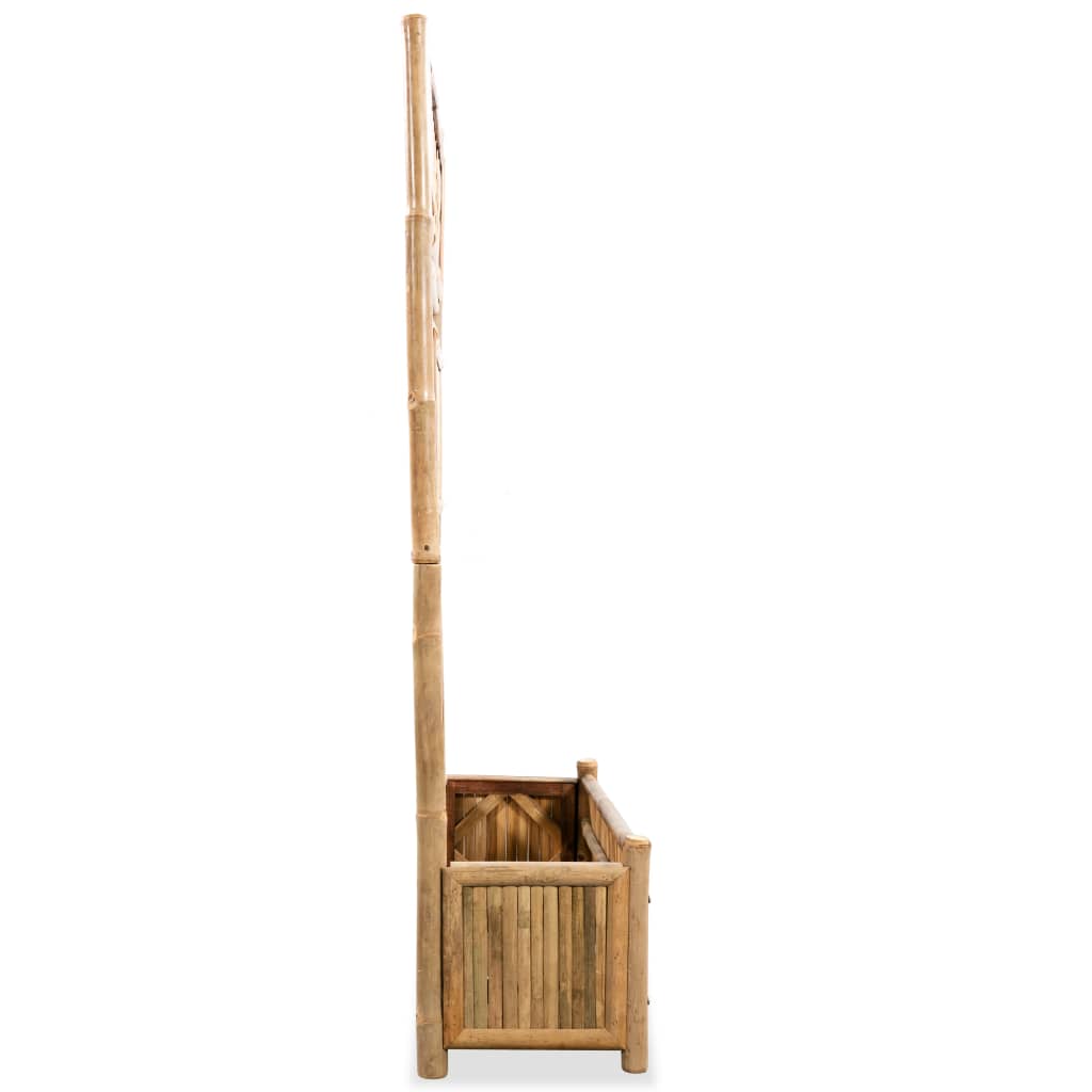 vidaXL Podwyższona donica ogrodowa z kratką, bambus, 70 cm