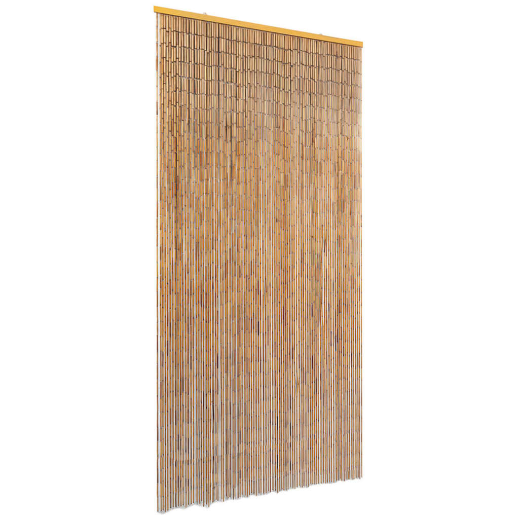 vidaXL Zasłona na drzwi, bambusowa, 90 x 220 cm