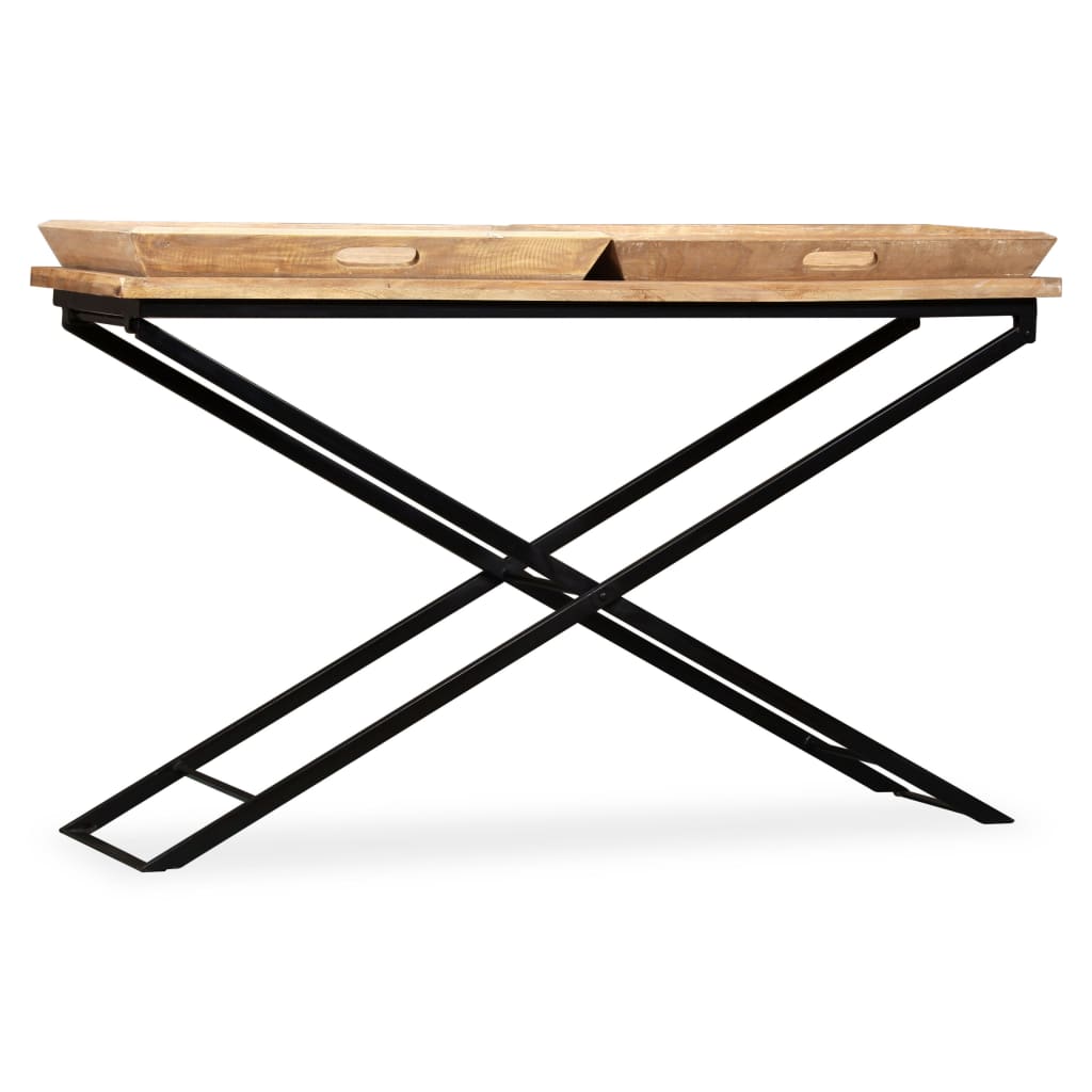 vidaXL Stolik typu konsola, lite drewno mango, 130x40x80 cm