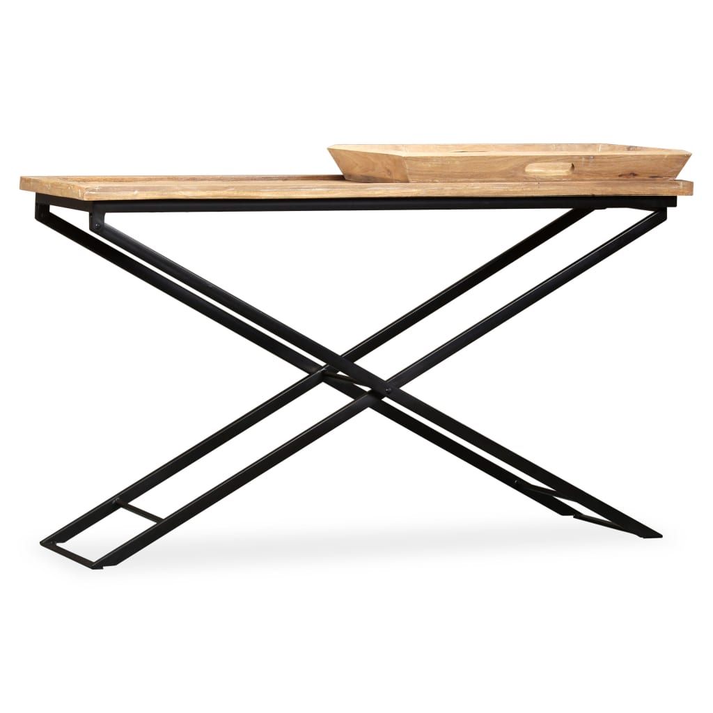 vidaXL Stolik typu konsola, lite drewno mango, 130x40x80 cm