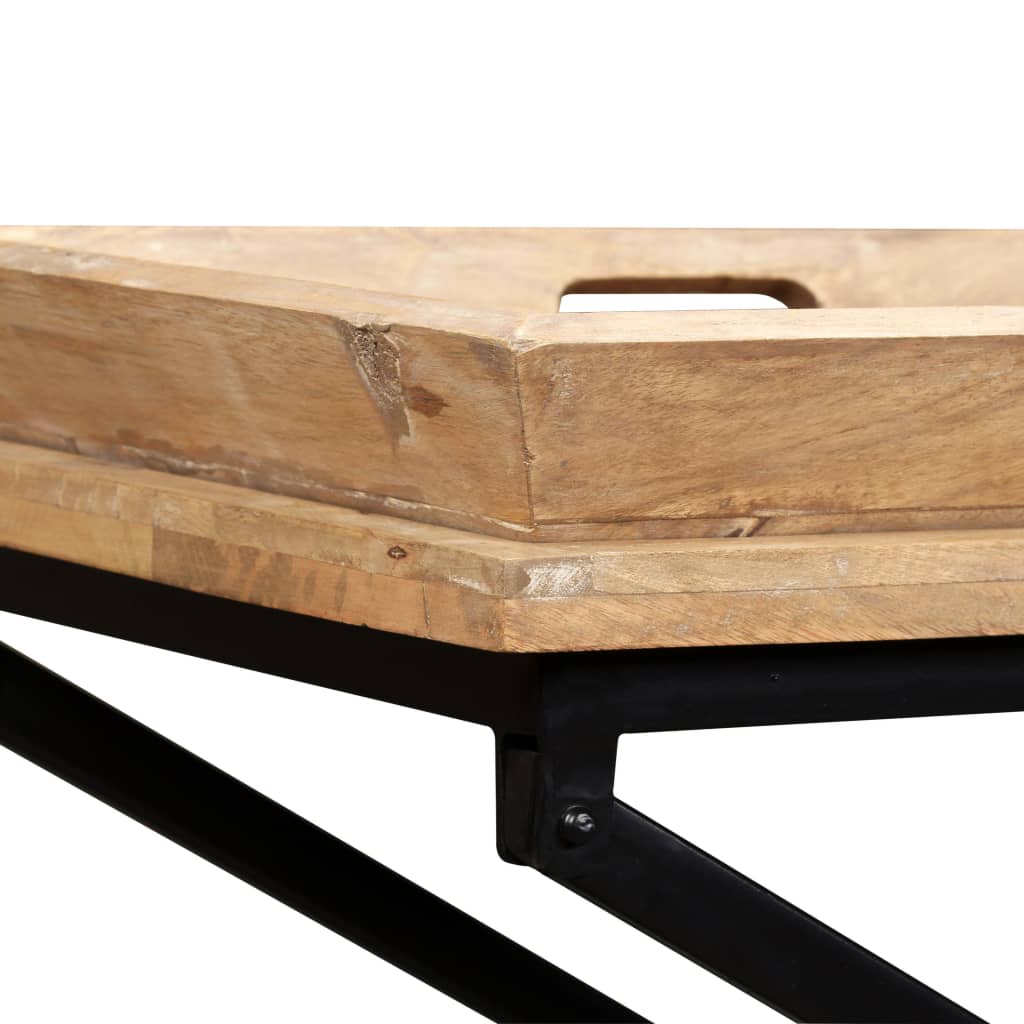 vidaXL Stolik typu konsola, lite drewno mango, 130x40x80 cm