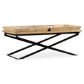 vidaXL Stolik kawowy, lite drewno mango, 110 x 55 x 42 cm
