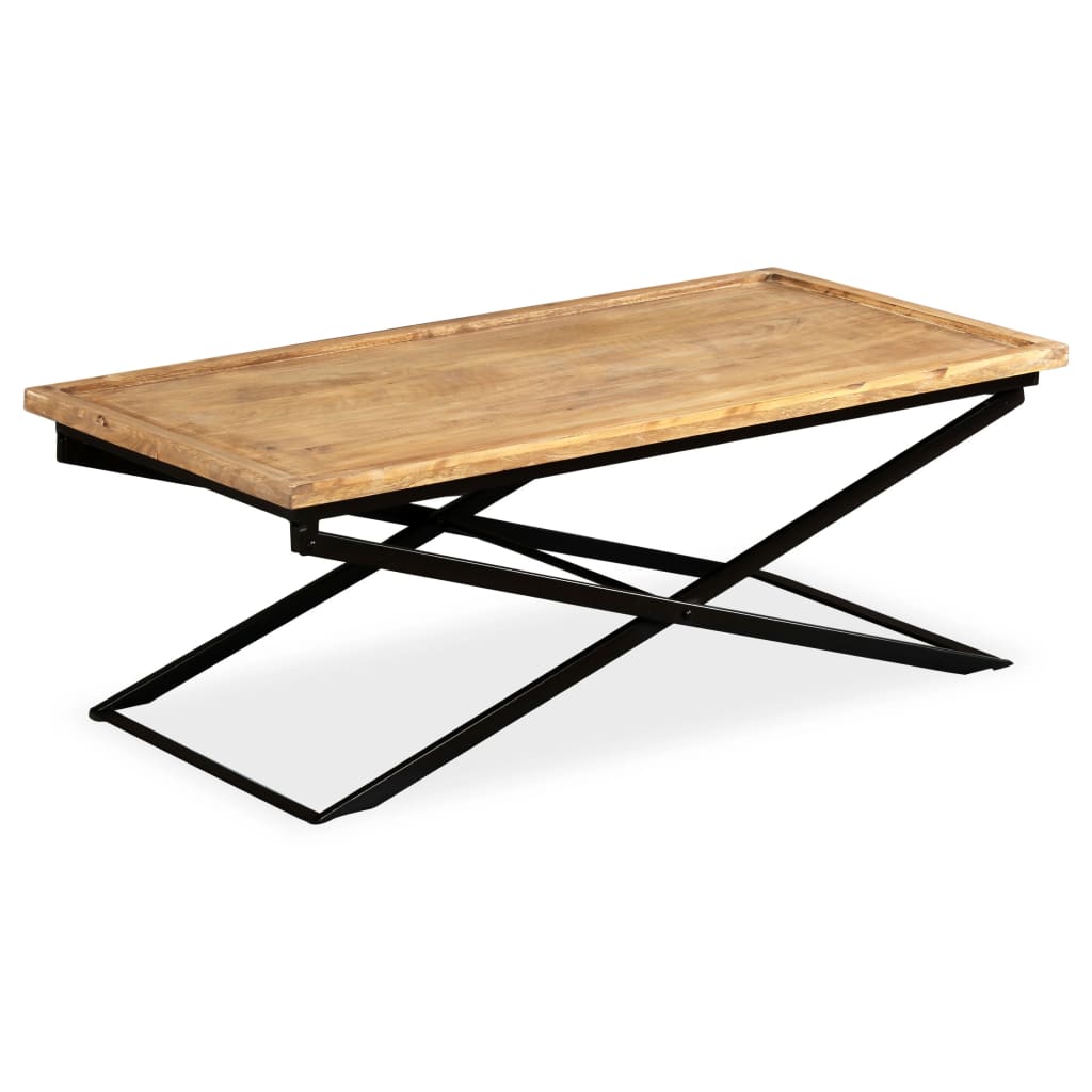 vidaXL Stolik kawowy, lite drewno mango, 110 x 55 x 42 cm
