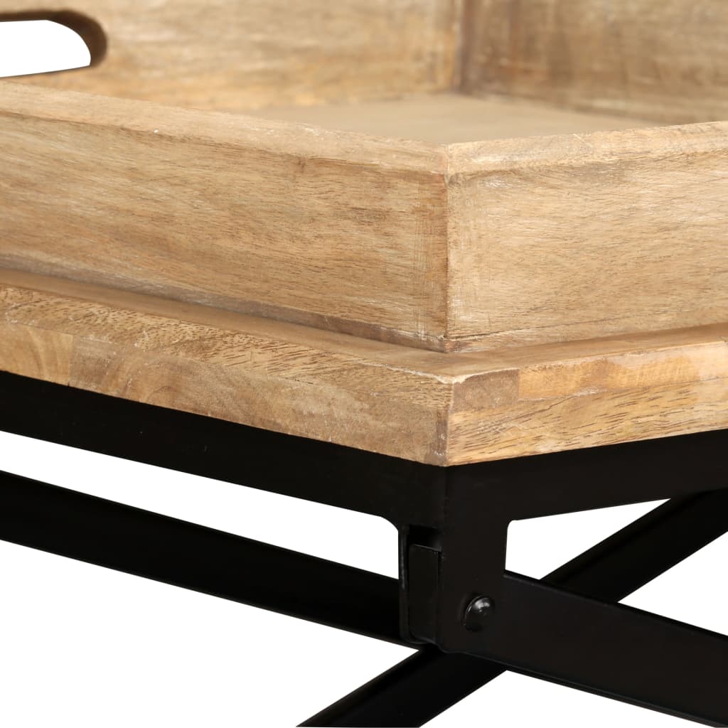 vidaXL Stolik kawowy, lite drewno mango, 110 x 55 x 42 cm