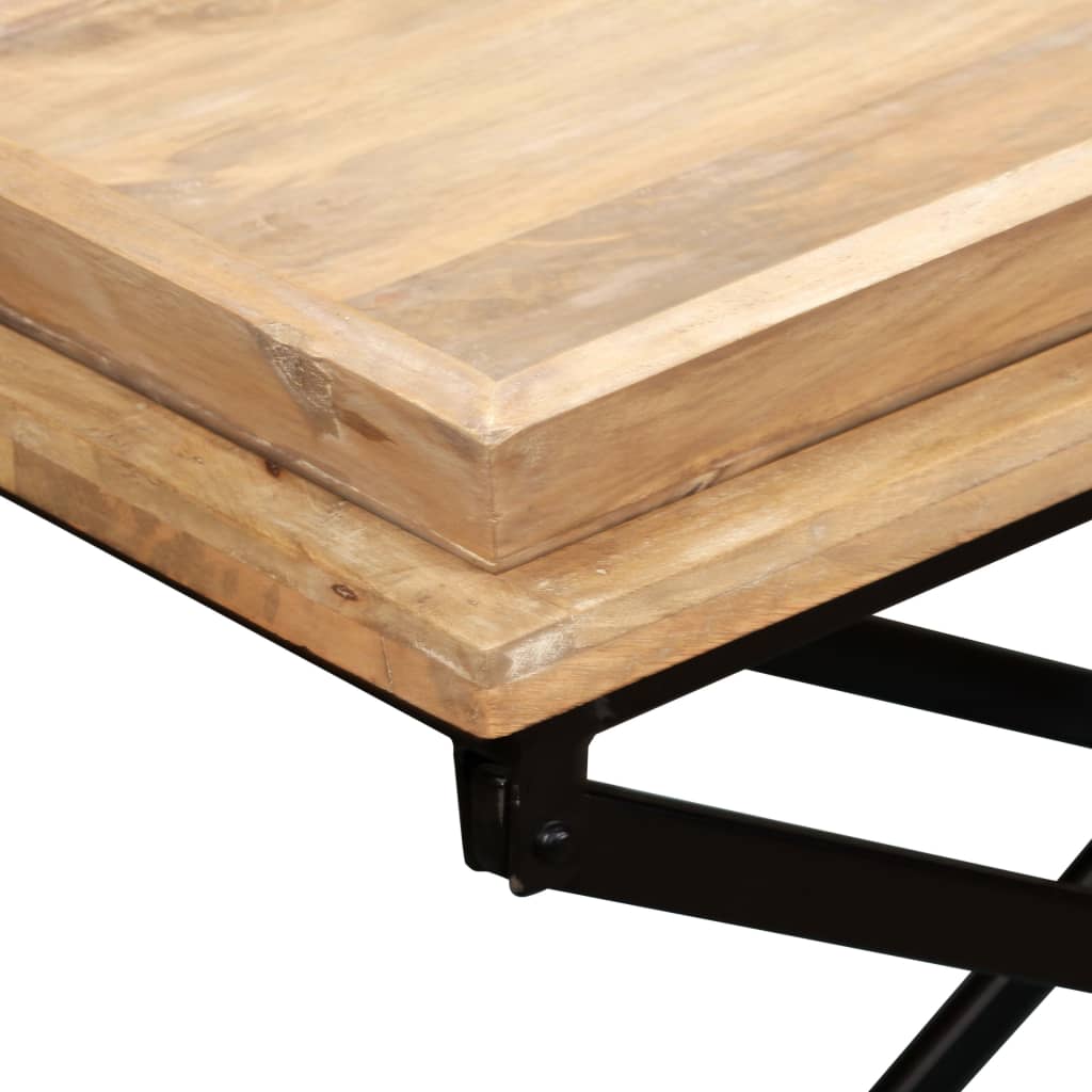 vidaXL Stolik kawowy, lite drewno mango, 110 x 55 x 42 cm