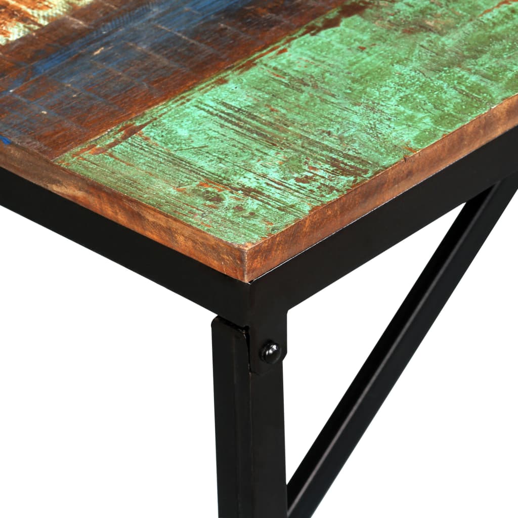 vidaXL Ławka z drewna odzyskanego, 110x35x45 cm