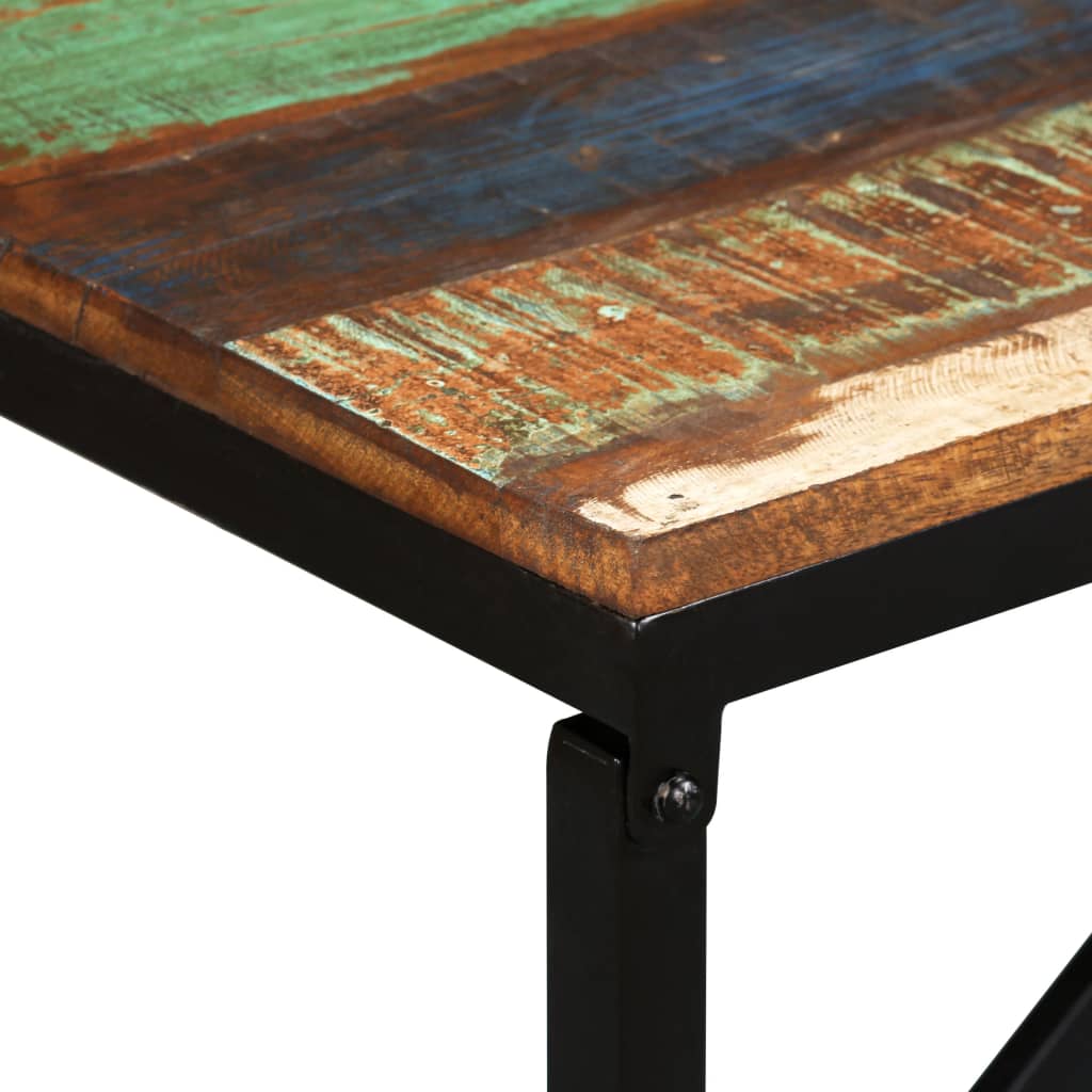 vidaXL Ławka z drewna odzyskanego, 110x35x45 cm