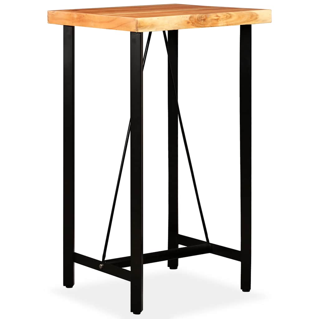 vidaXL Stolik barowy, drewno akacjowe, 60x60x107 cm
