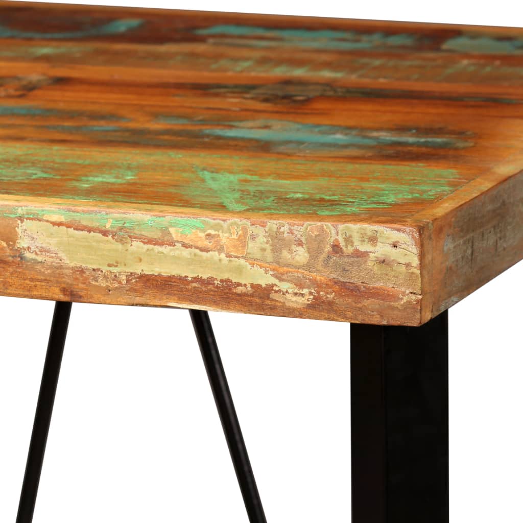 vidaXL Stolik barowy, lite drewno z odzysku, 60x60x107 cm