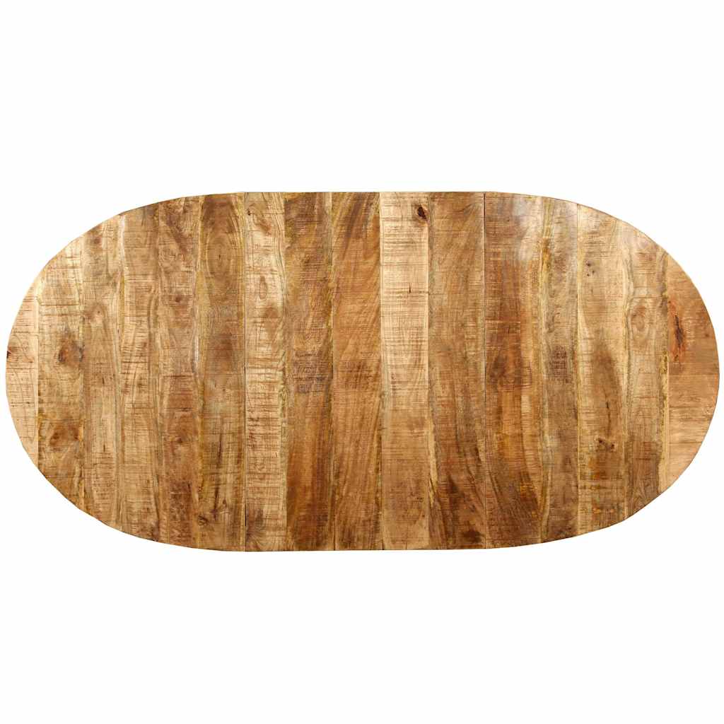 vidaXL Stół jadalniany, lite drewno mango i stal, 180 cm