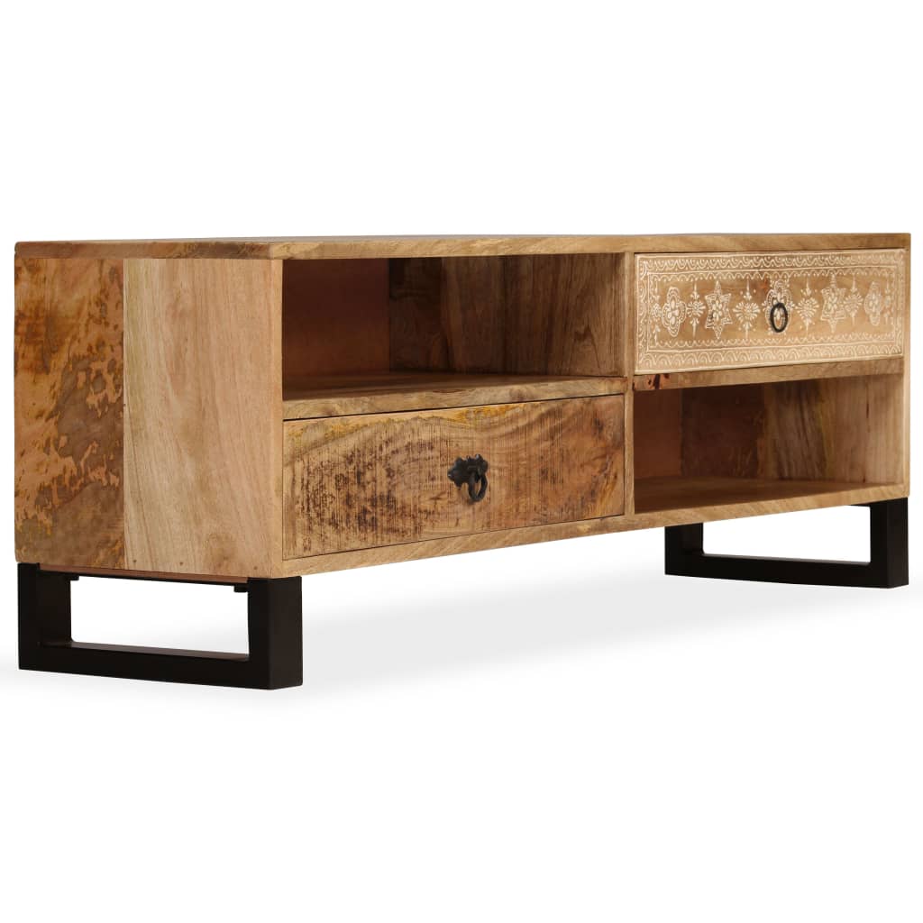 vidaXL Szafka pod telewizor, lite drewno mango, 120 x 30 x 40 cm