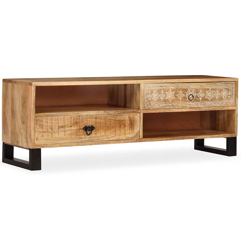 vidaXL Szafka pod telewizor, lite drewno mango, 120 x 30 x 40 cm
