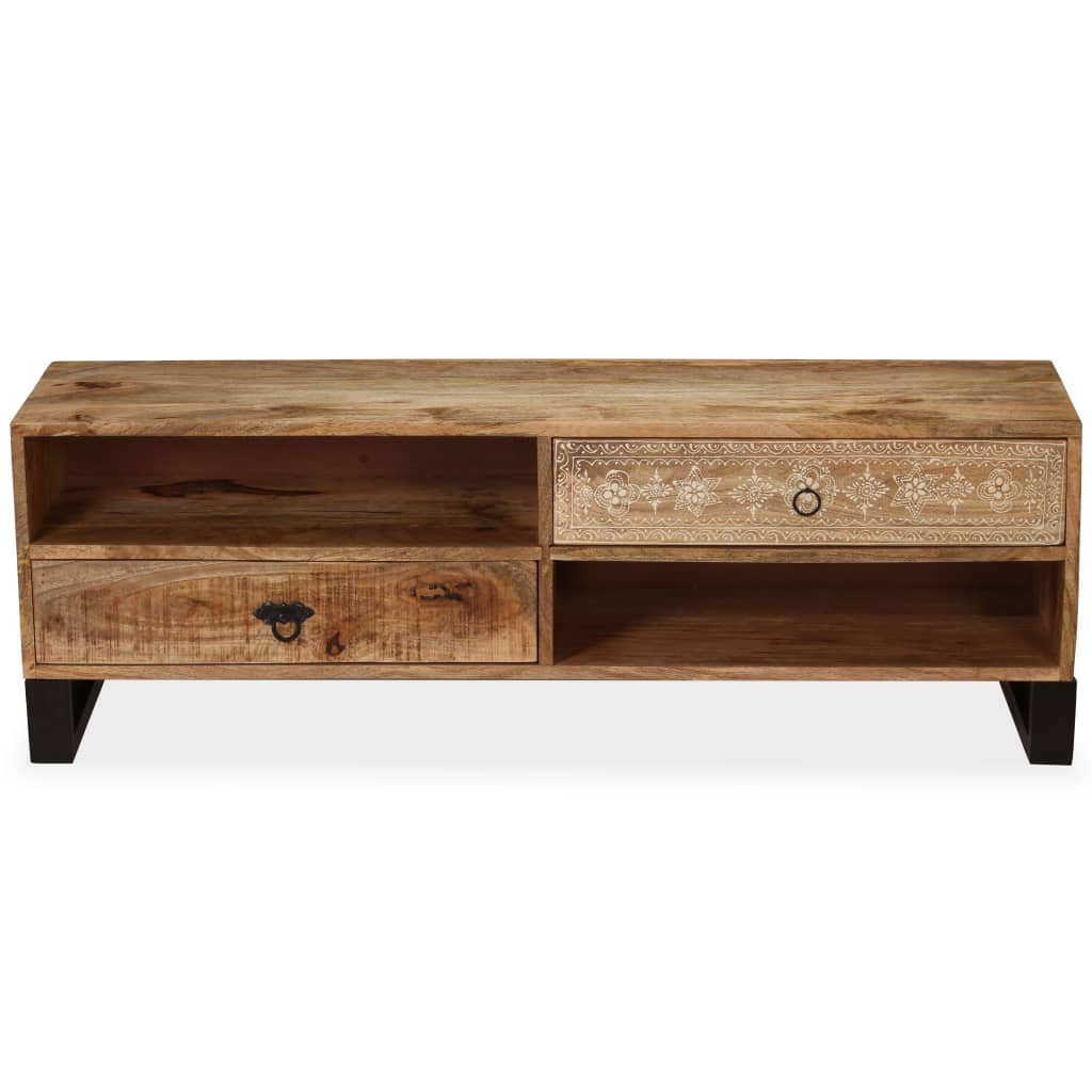 vidaXL Szafka pod telewizor, lite drewno mango, 120 x 30 x 40 cm