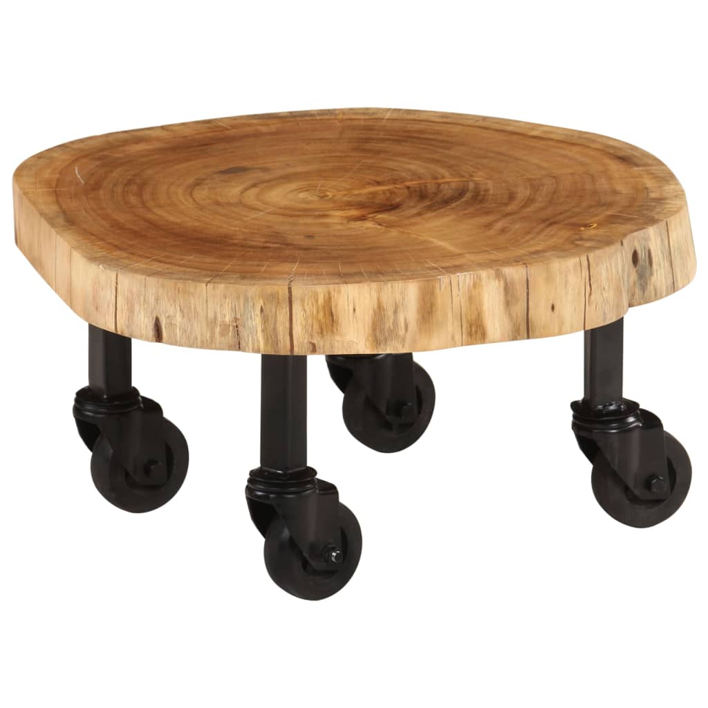 vidaXL Stolik kawowy z litego drewna akacjowego, 60x55x25 cm