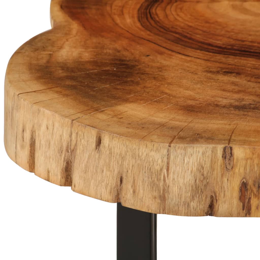 vidaXL Stolik kawowy z litego drewna akacjowego, 60x55x25 cm