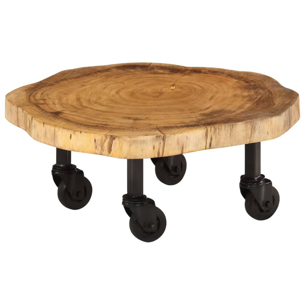 vidaXL Stolik kawowy z litego drewna akacjowego, 60x55x25 cm