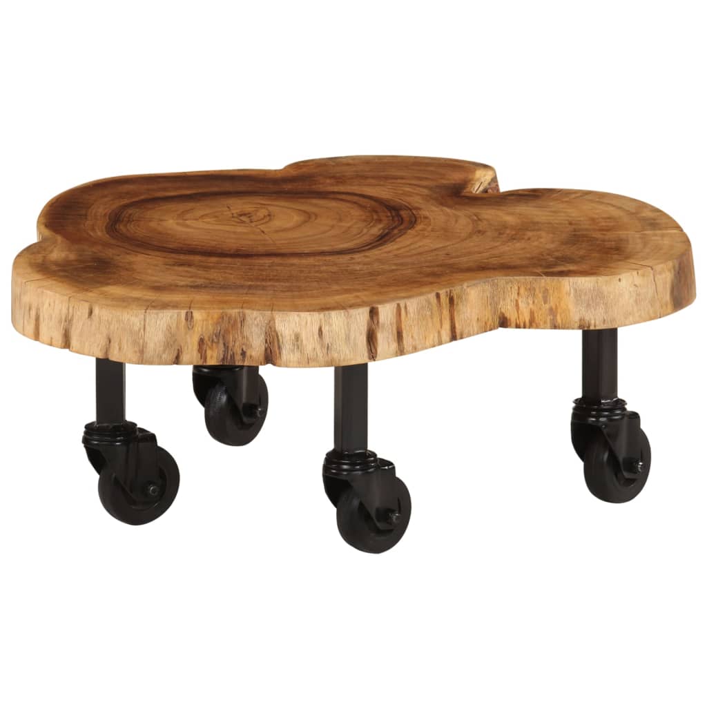 vidaXL Stolik kawowy z litego drewna akacjowego, 60x55x25 cm
