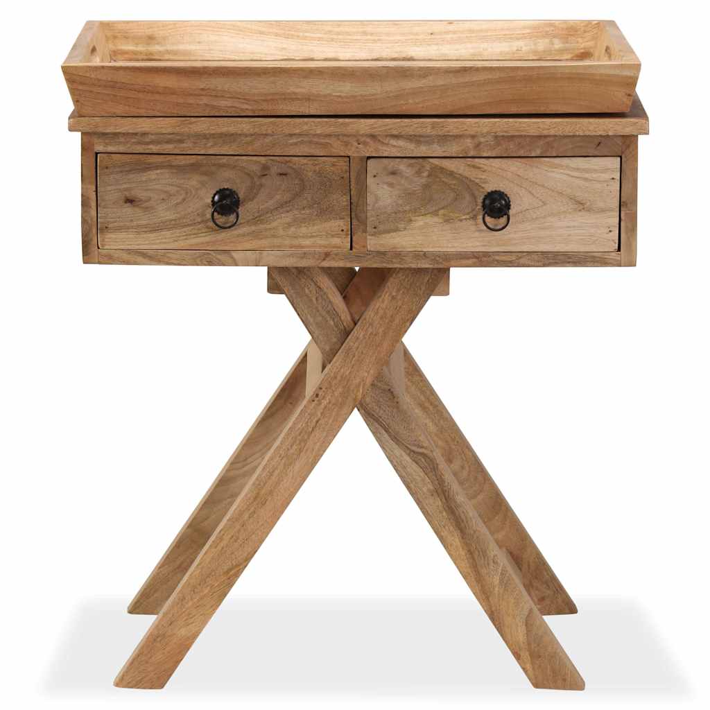 vidaXL Stolik boczny z litego drewna mango, 65 x 40 x 76 cm