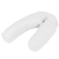 vidaXL Poduszka ciążowa w kształcie litery J, 54x(36-43) cm, biała