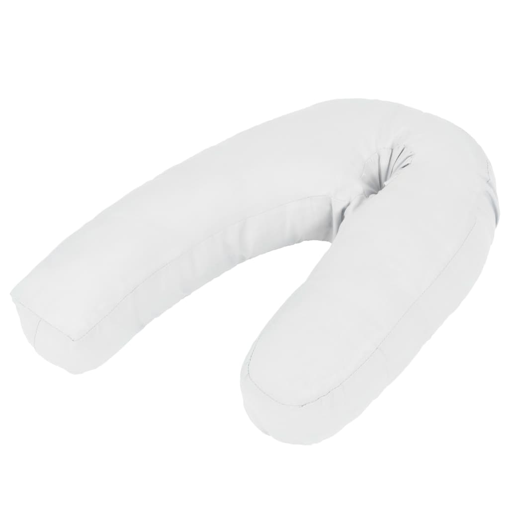 vidaXL Poduszka ciążowa w kształcie litery J, 54x(36-43) cm, biała