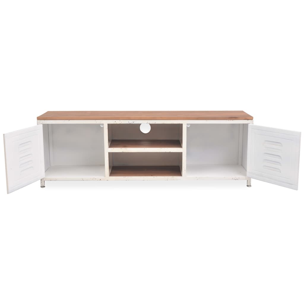 vidaXL Szafka pod telewizor, 120 x 30 x 40 cm, biała