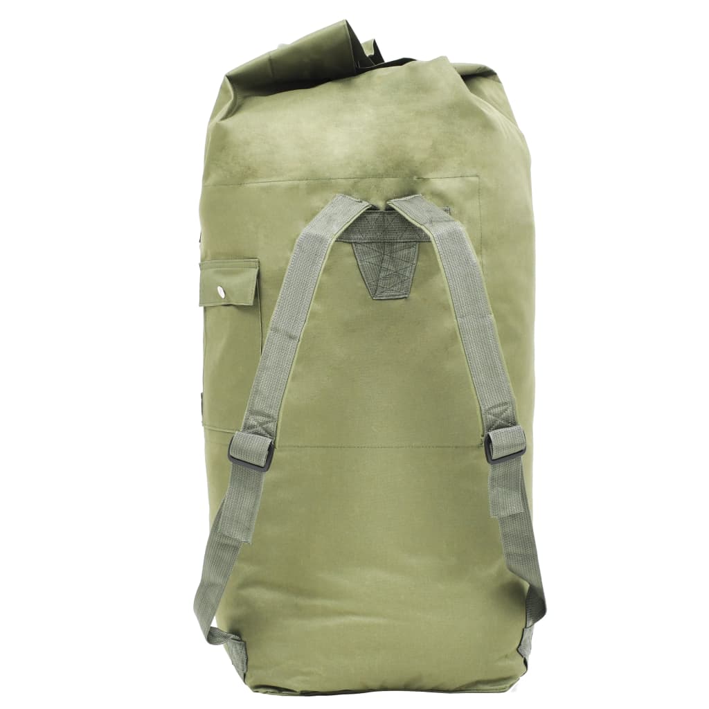 vidaXL Torba wojskowa, worek w stylu militarnym, 85 L, oliwkowa