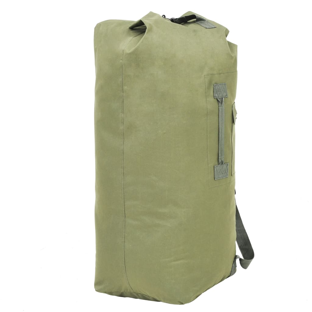 vidaXL Torba wojskowa, worek w stylu militarnym, 85 L, oliwkowa