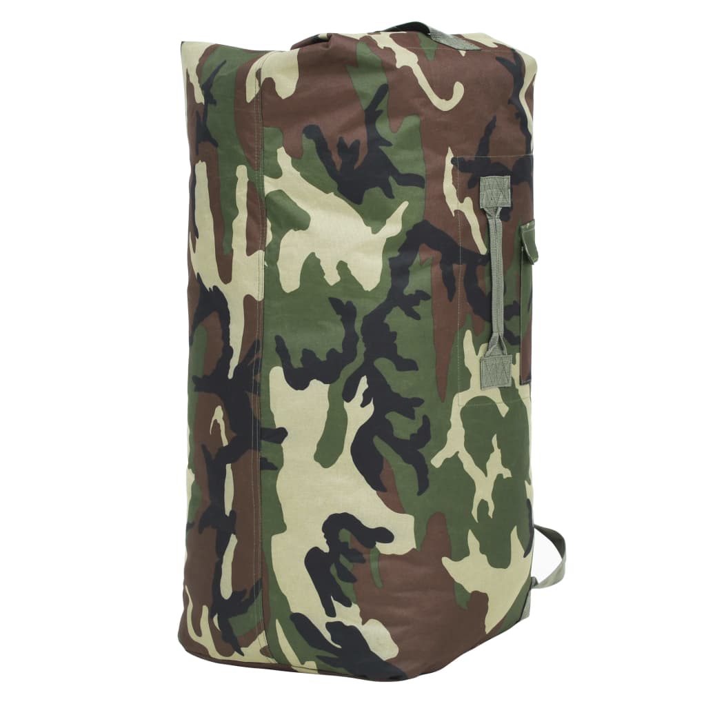 vidaXL Torba wojskowa, worek w stylu militarnym, 85 L, moro
