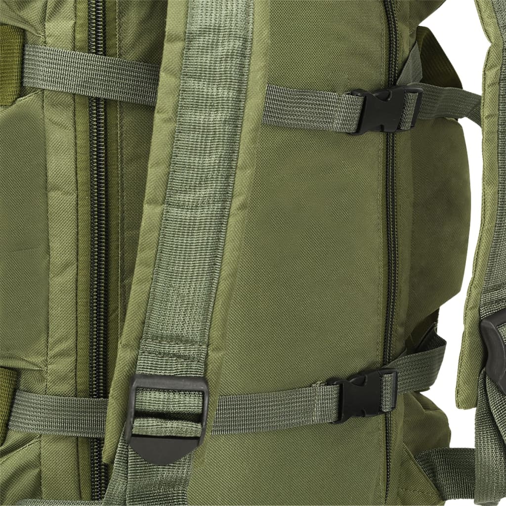 vidaXL Torba wojskowa 3-w-1, worek w stylu militarnym, 45 L, oliwkowa