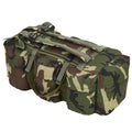 vidaXL Torba wojskowa 3-w-1, worek w stylu militarnym, 45 L, moro