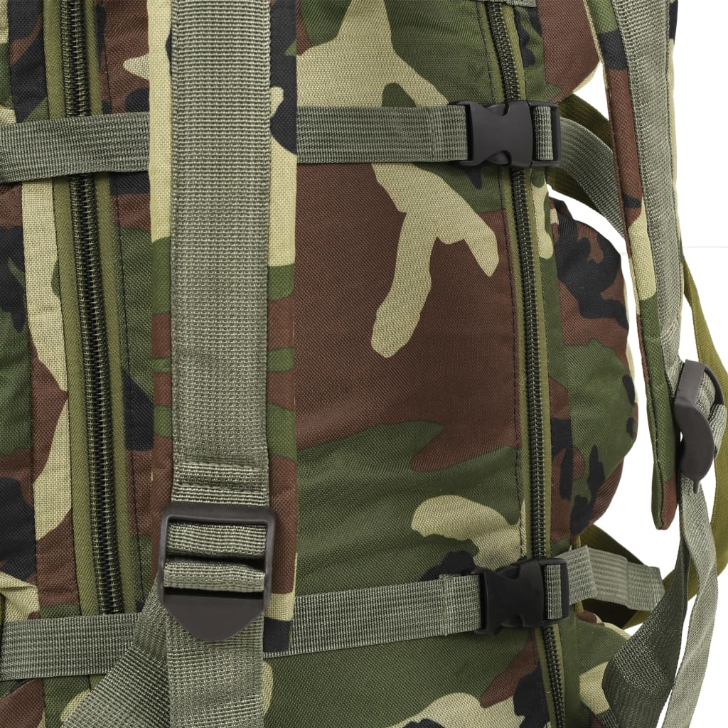 vidaXL Torba wojskowa 3-w-1, worek w stylu militarnym, 45 L, moro