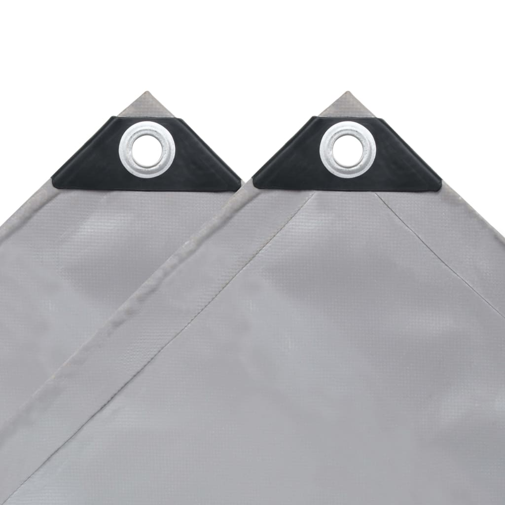 vidaXL Plandeka 650 g/m², 2 x 3 m, szara