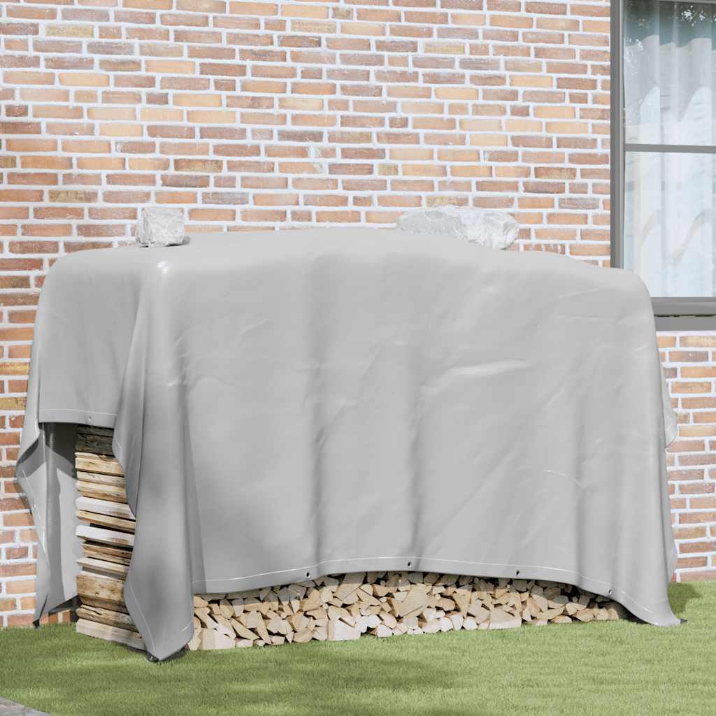 vidaXL Plandeka 650 g/m², 3 x 3 m, szara