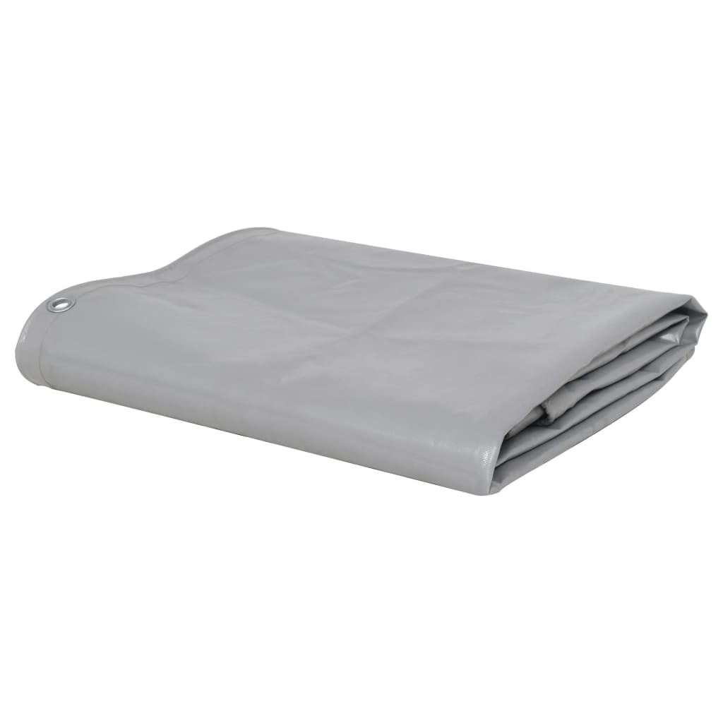 vidaXL Plandeka 650 g/m², 3 x 4 m, szara