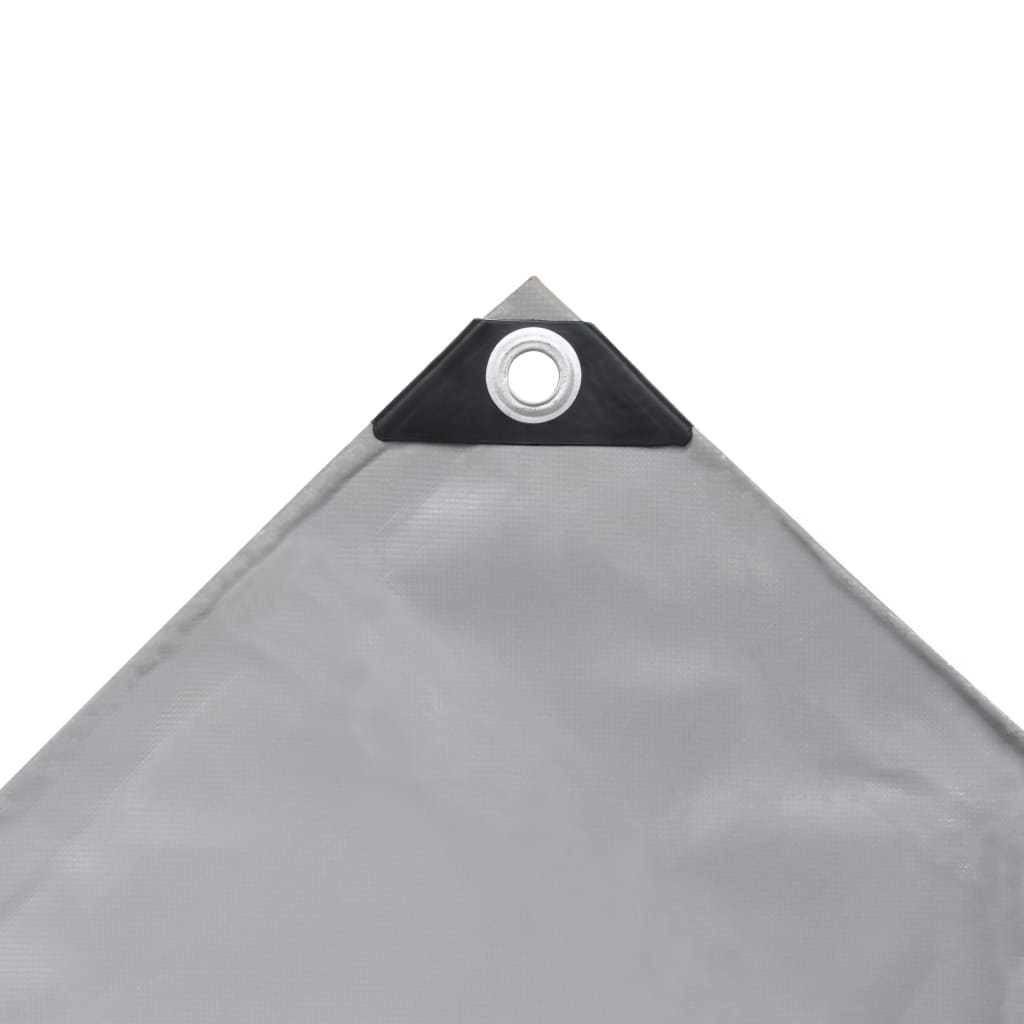 vidaXL Plandeka 650 g/m², 4 x 8 m, szara