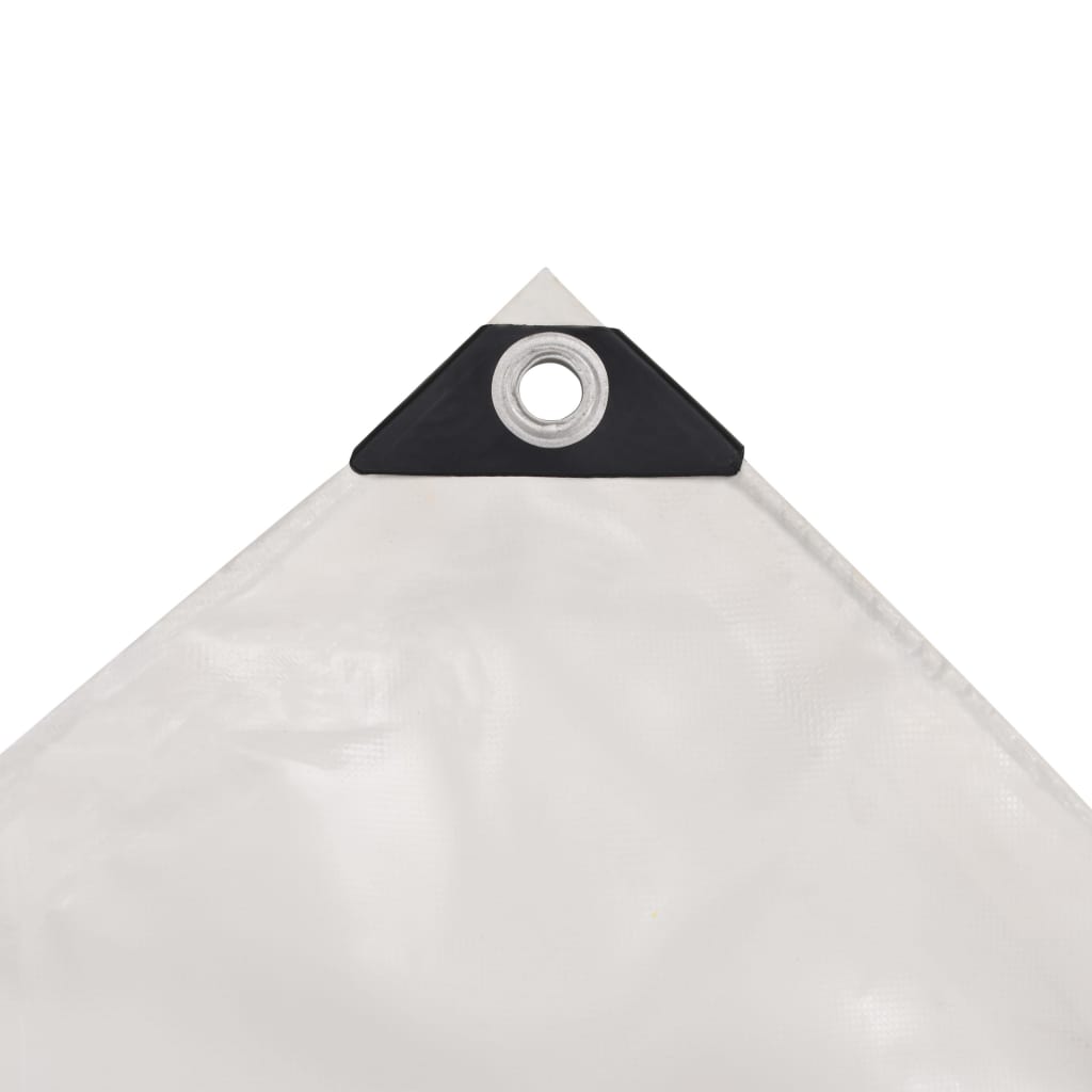 vidaXL Plandeka 650 g/m², 2 x 3 m, biała