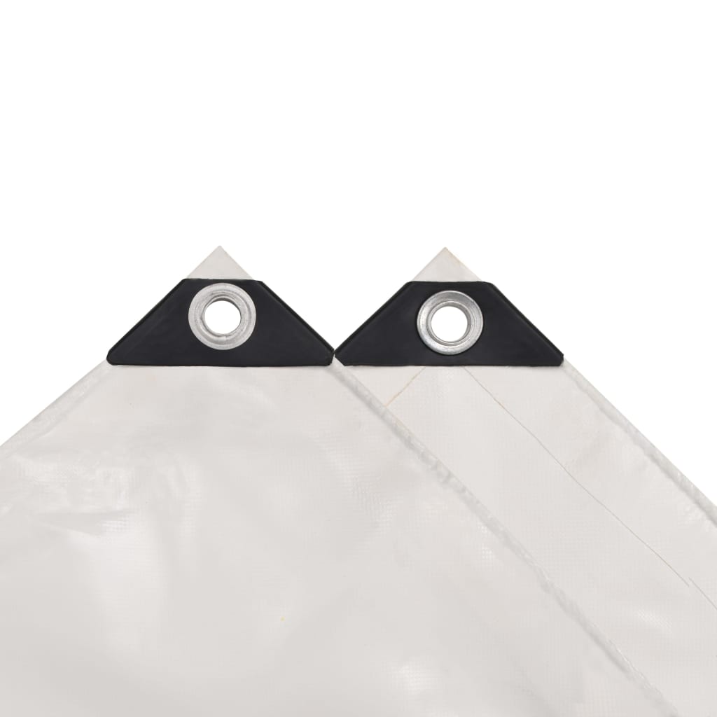 vidaXL Plandeka 650 g/m², 4 x 8 m, biała