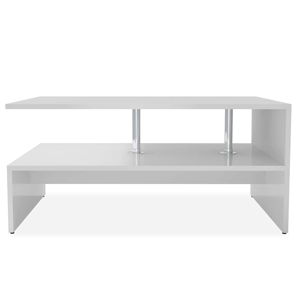 vidaXL Stolik kawowy, 90x59x42 cm, materiał drewnopochodny, biały